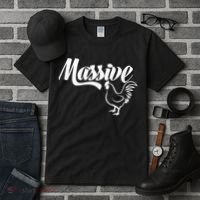 Massive Cock Funny Rooster And Cockerel Chicken Tall T-Shirt thumb 3
