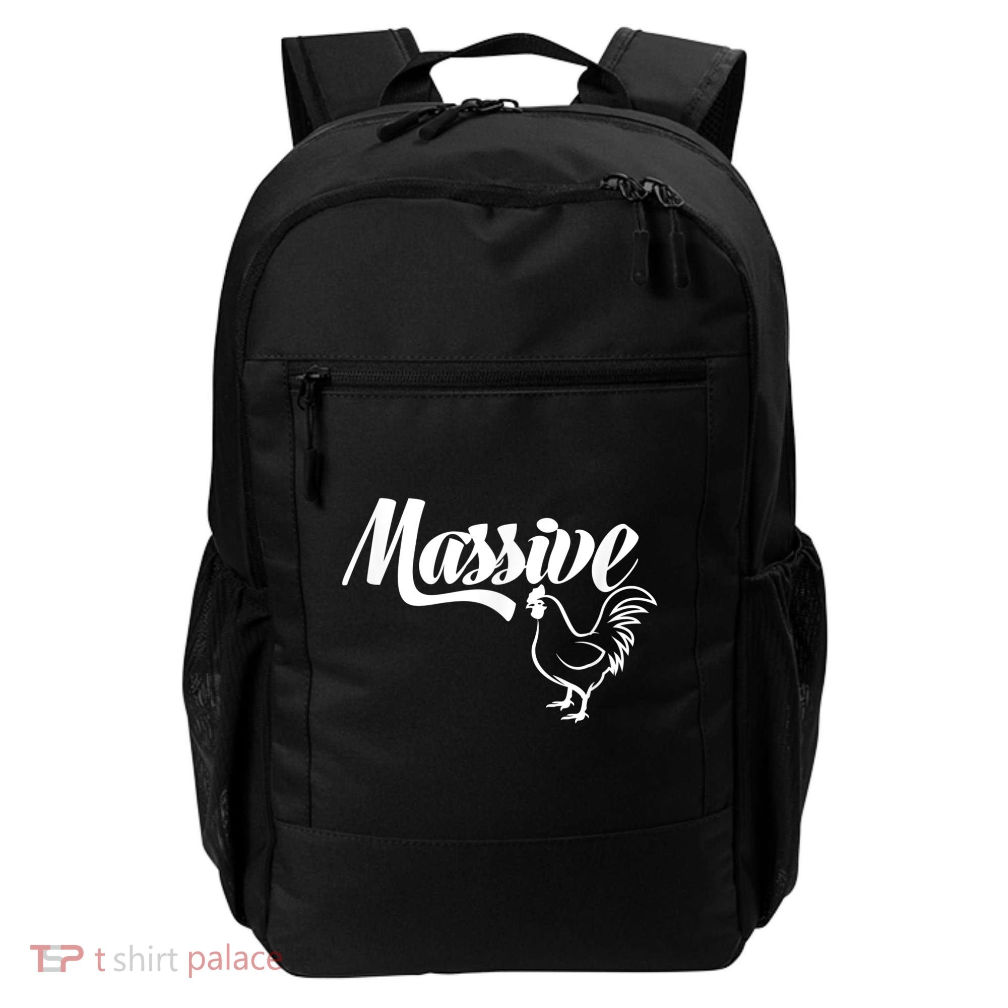Massive Cock Funny Rooster And Cockerel Chicken Backpack
