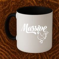 Massive Cock Funny Rooster And Cockerel Chicken Coffee Mug thumb 2