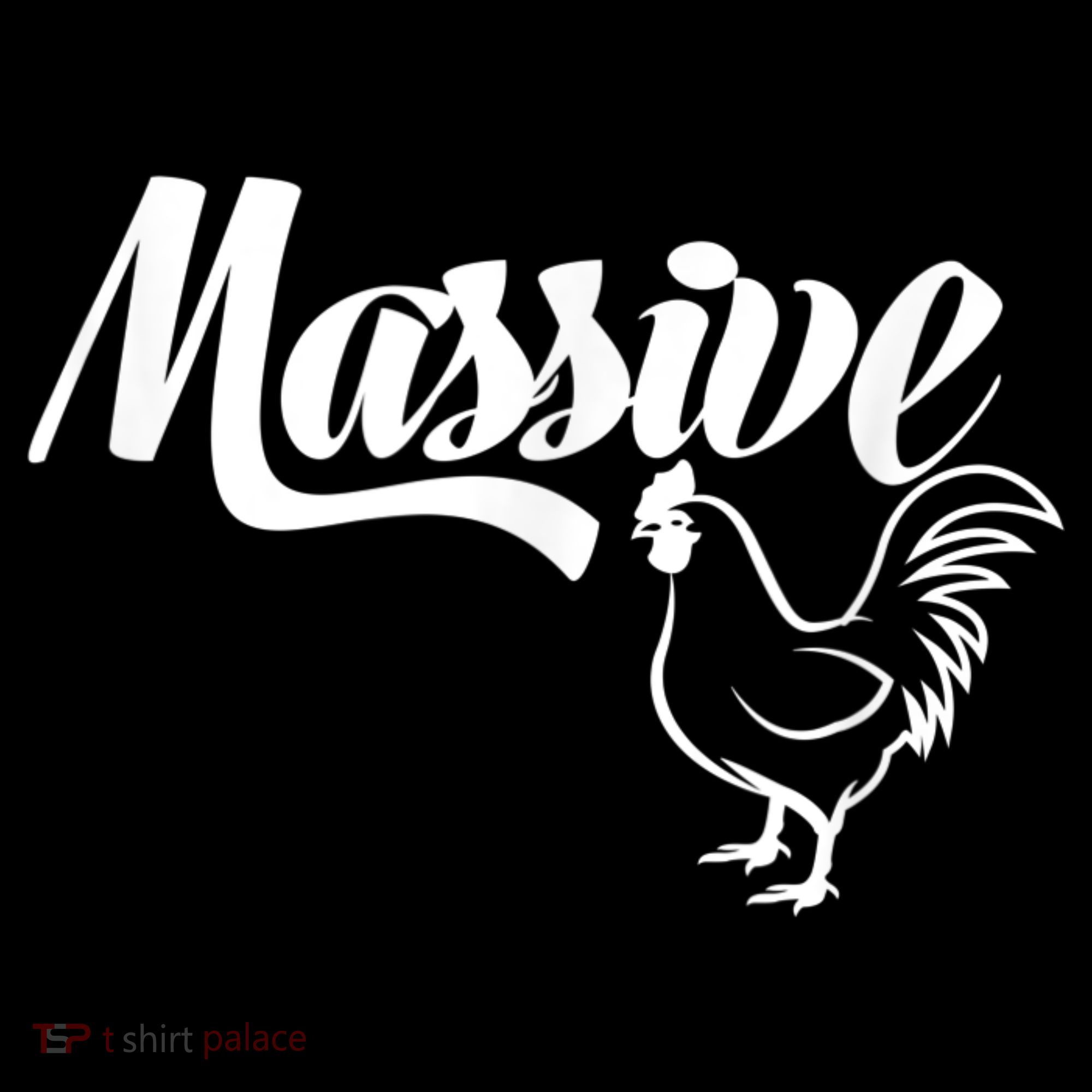 Massive Cock Funny Rooster And Cockerel Chicken Coaster