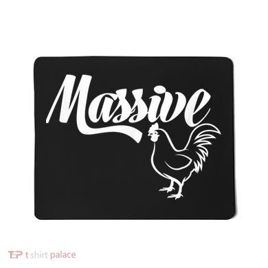 Massive Cock Funny Rooster And Cockerel Chicken Mousepad