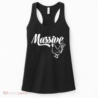 Massive Cock Funny Rooster And Cockerel Chicken Women's Tank Top thumb 0