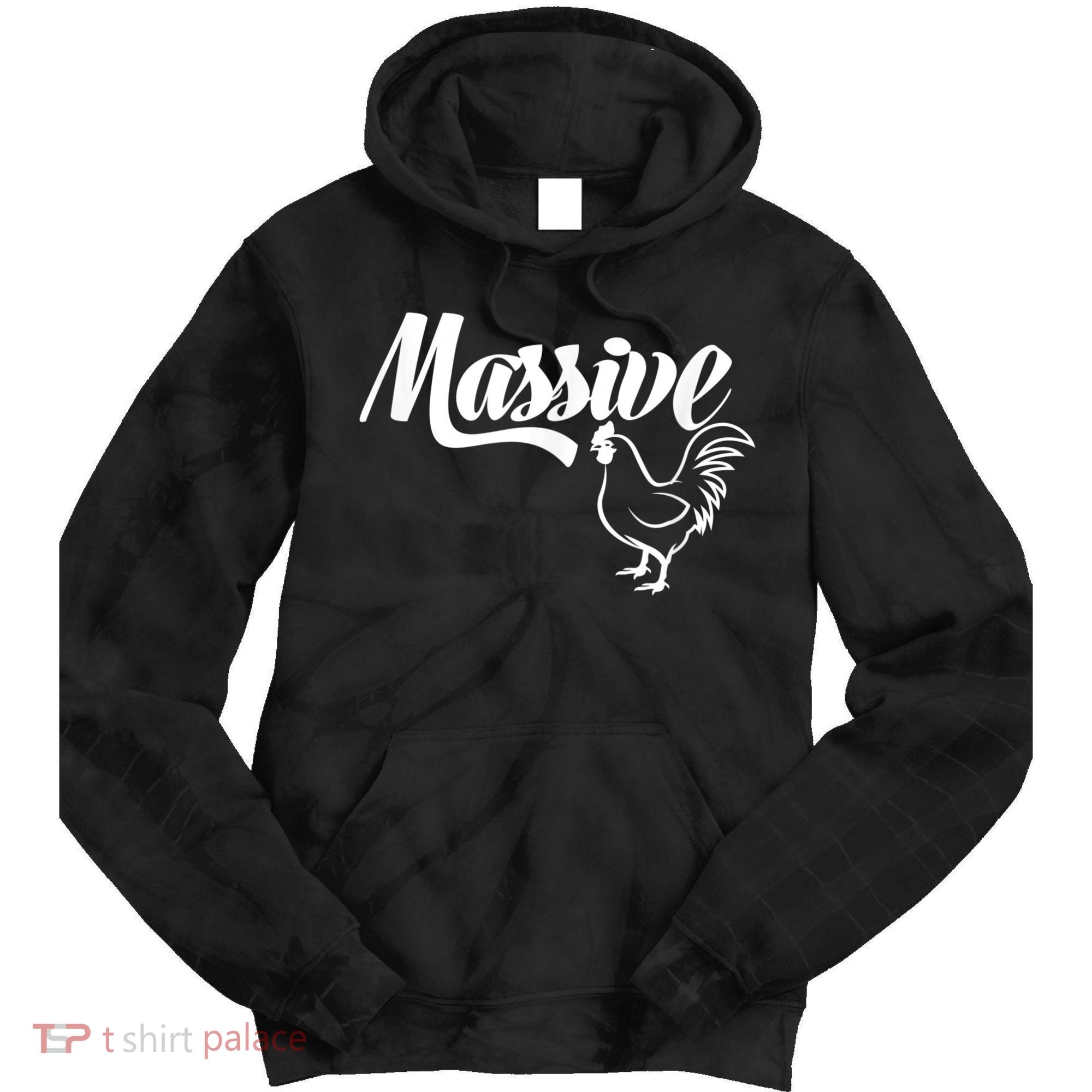 Massive Cock Funny Rooster And Cockerel Chicken Tie Dye Hoodie