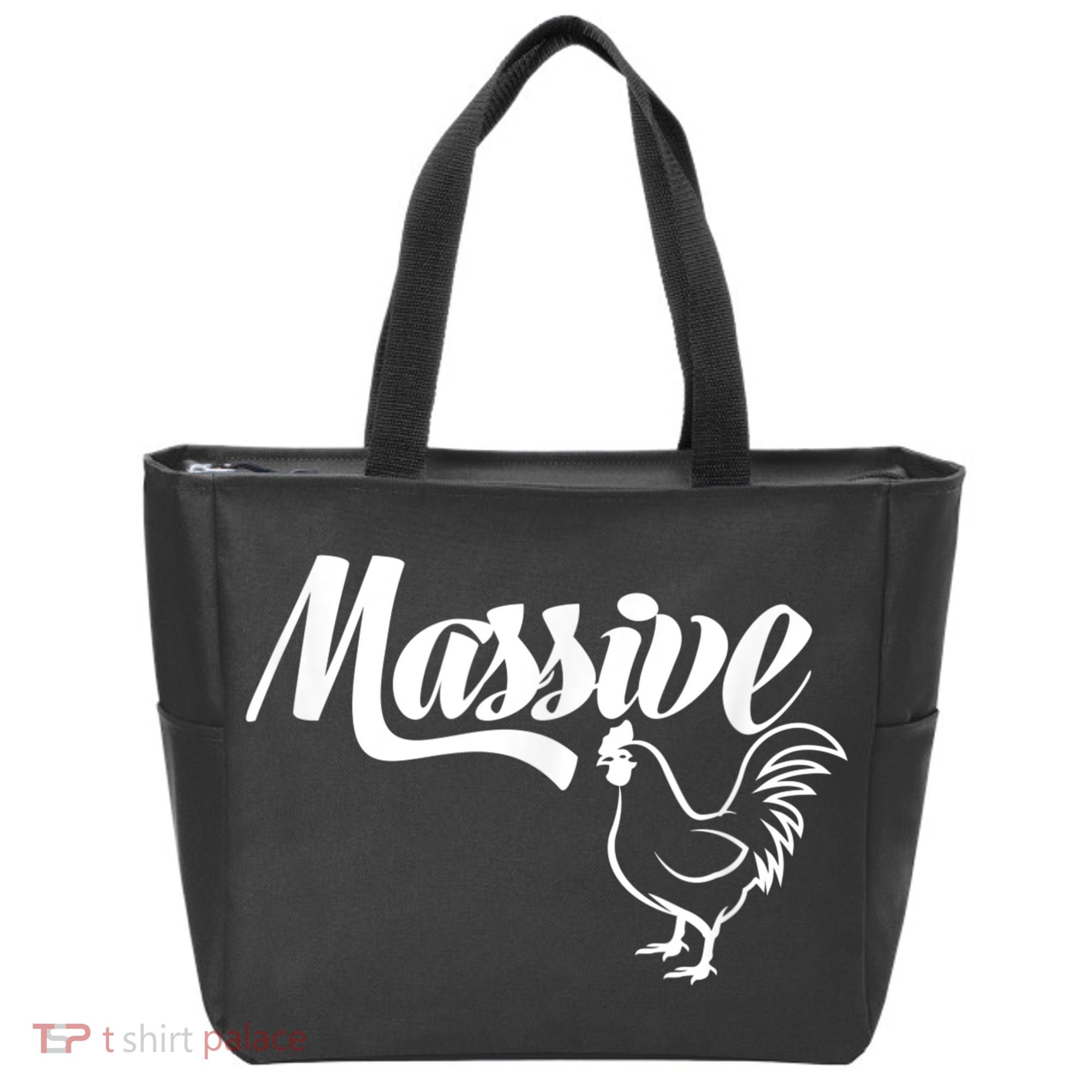 Massive Cock Funny Rooster And Cockerel Chicken Tote Bag