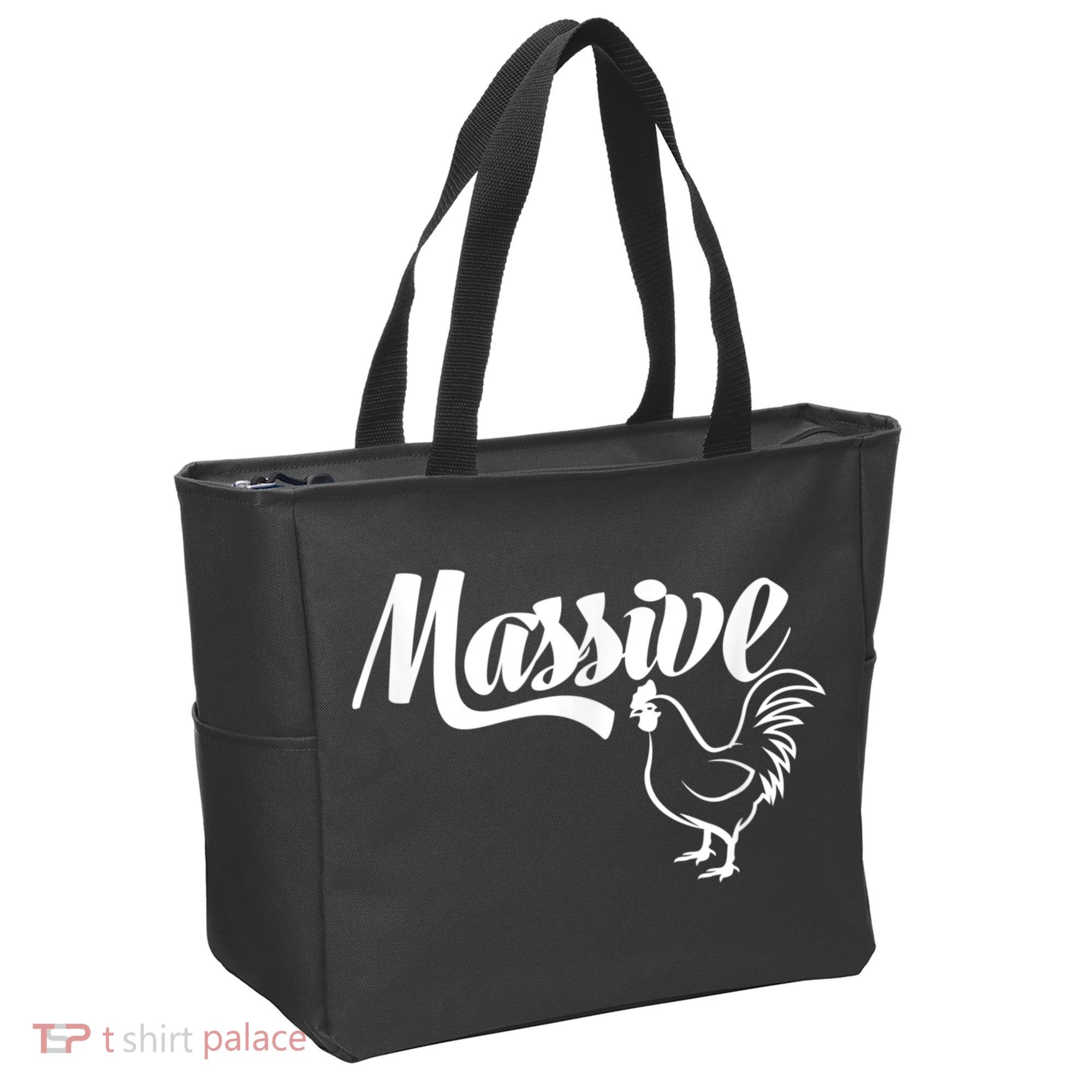 Massive Cock Funny Rooster And Cockerel Chicken Tote Bag