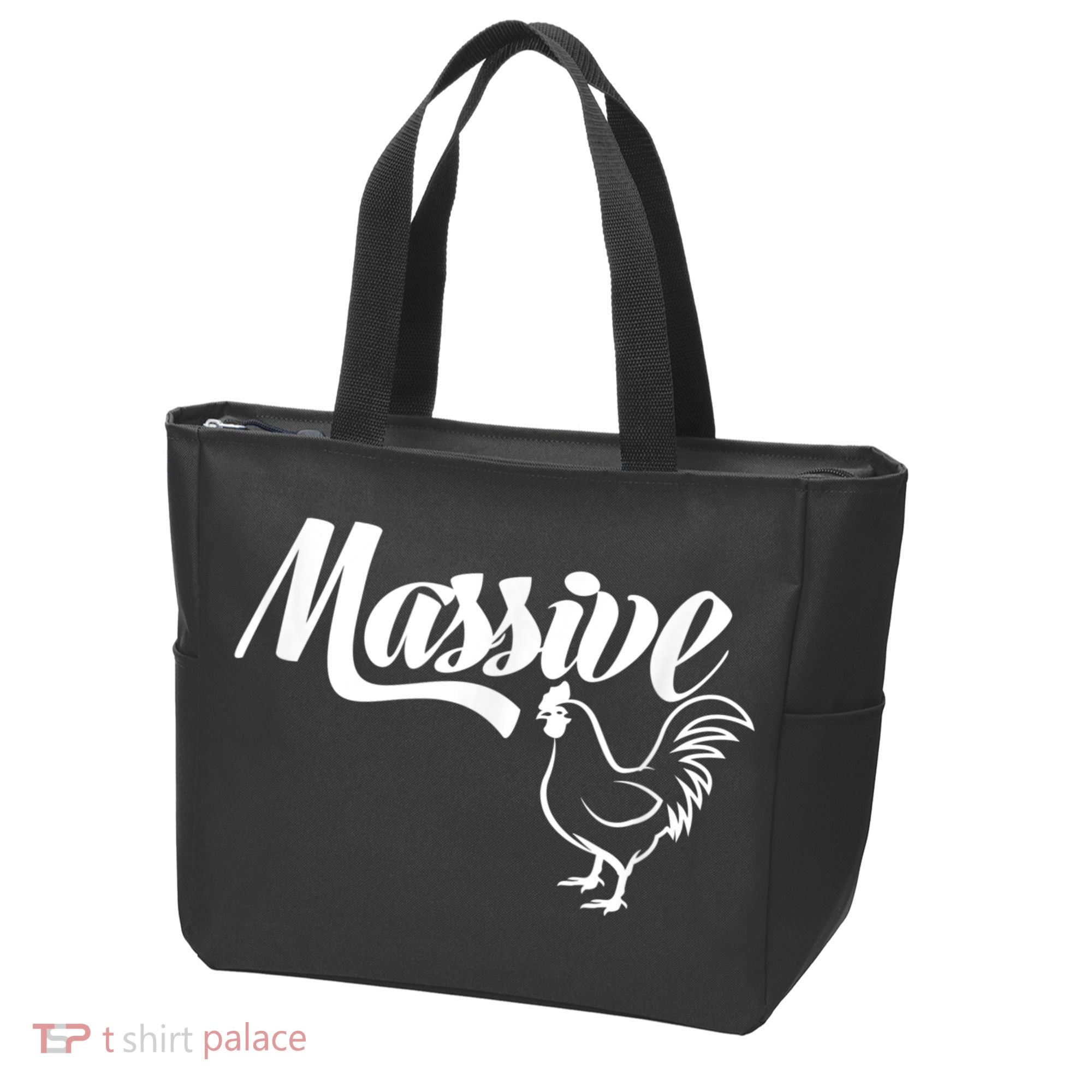 Massive Cock Funny Rooster And Cockerel Chicken Tote Bag