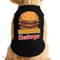 Mmmm Chezburger Funny Hamburger Outfit Hamburger Great Gift Doggie Tank thumb 0
