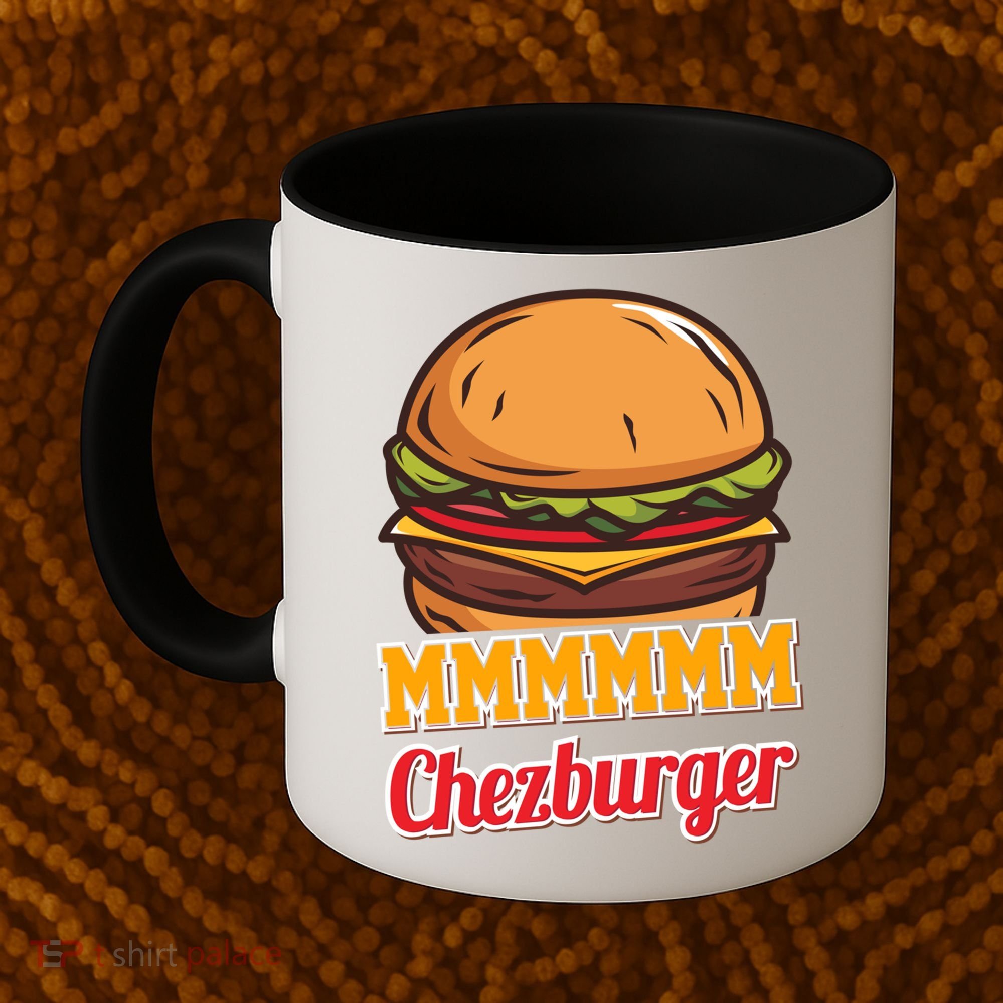 Mmmm Chezburger Funny Hamburger Outfit Hamburger Great Gift Coffee Mug