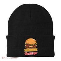Mmmm Chezburger Funny Hamburger Outfit Hamburger Great Gift Beanie thumb 0