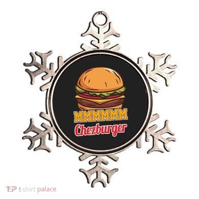 Mmmm Chezburger Funny Hamburger Outfit Hamburger Great Gift Ornament