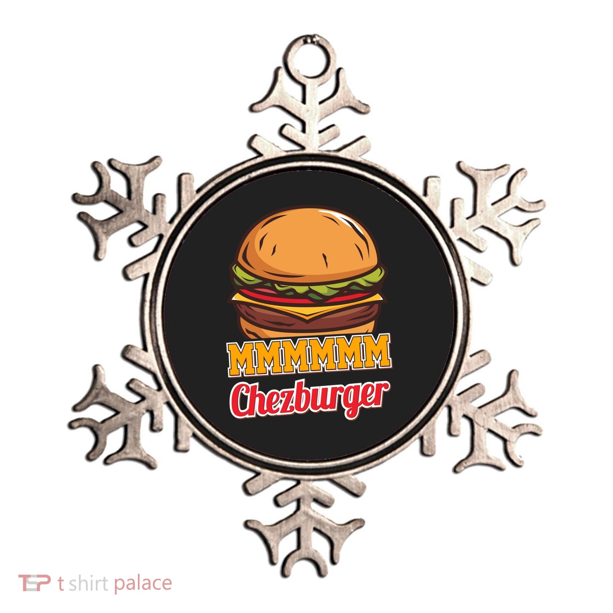 Mmmm Chezburger Funny Hamburger Outfit Hamburger Great Gift Ornament