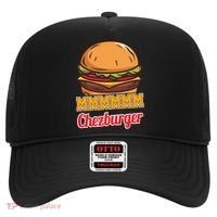 Mmmm Chezburger Funny Hamburger Outfit Hamburger Great Gift Hat thumb 0