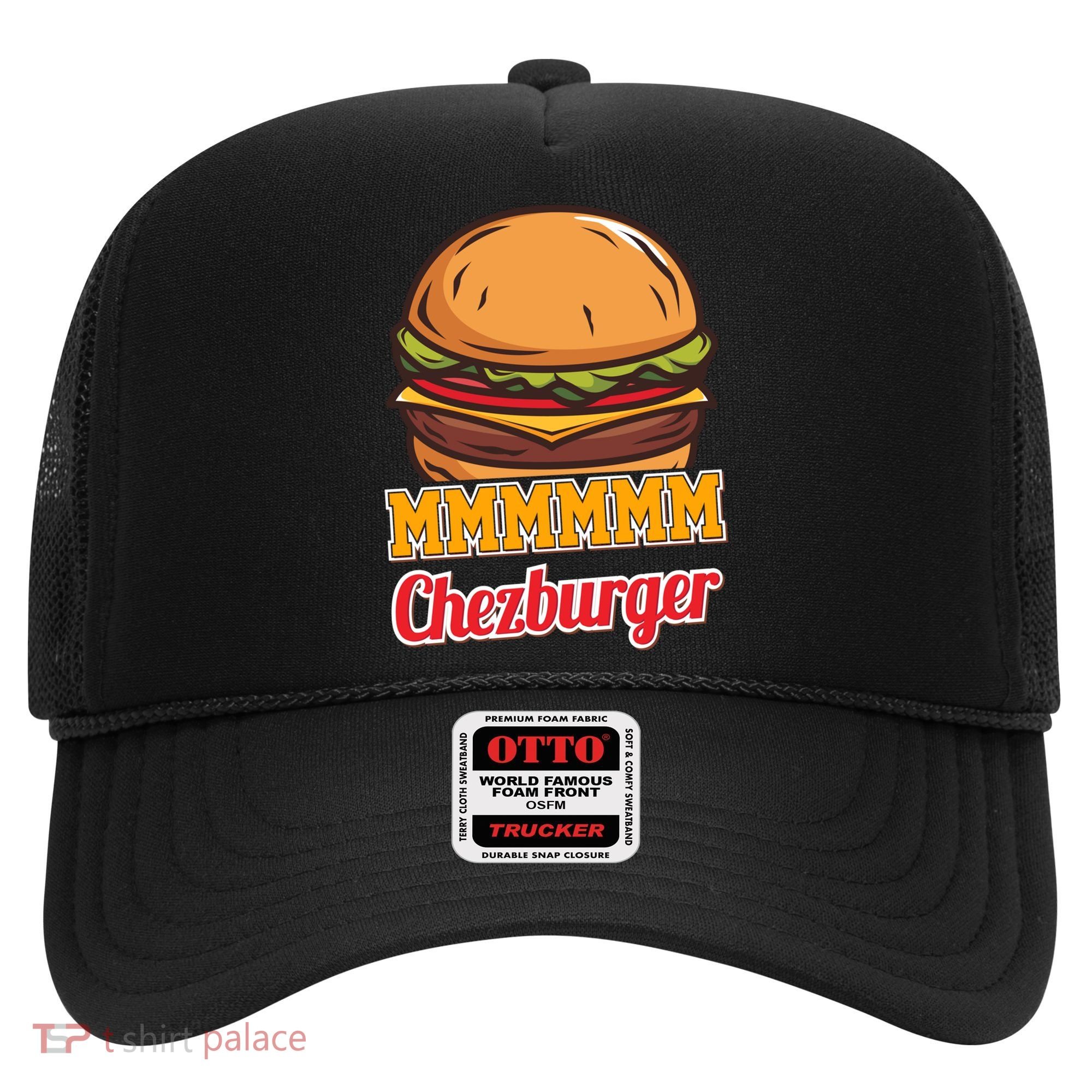Mmmm Chezburger Funny Hamburger Outfit Hamburger Great Gift Hat
