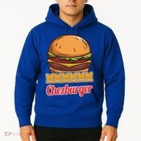 Mmmm Chezburger Funny Hamburger Outfit Hamburger Great Gift Hoodie thumb 2