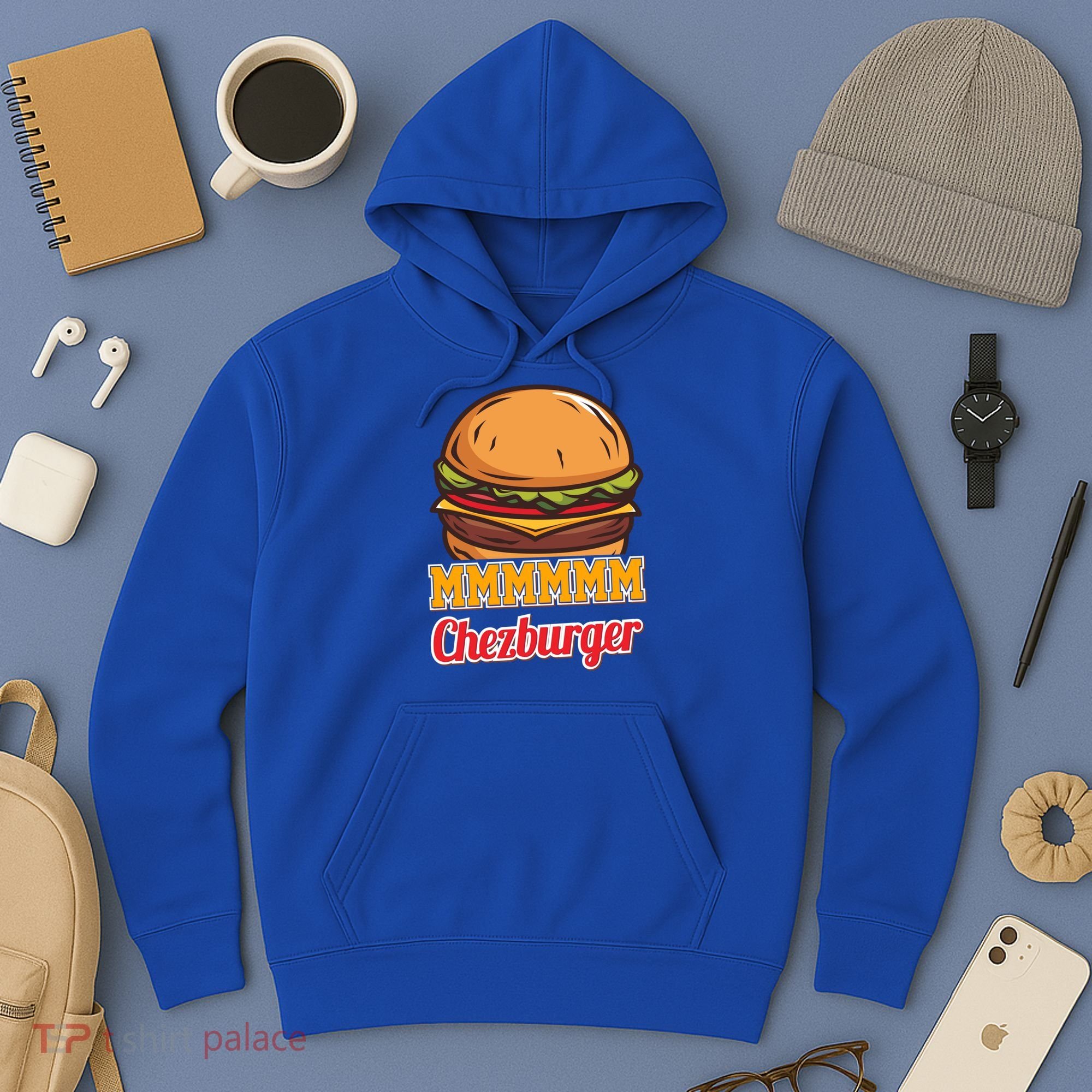 Mmmm Chezburger Funny Hamburger Outfit Hamburger Great Gift Hoodie