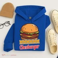Mmmm Chezburger Funny Hamburger Outfit Hamburger Great Gift Hoodie thumb 4