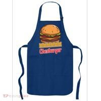 Mmmm Chezburger Funny Hamburger Outfit Hamburger Great Gift Apron thumb 0