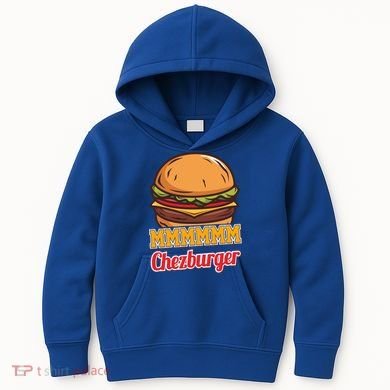 Mmmm Chezburger Funny Hamburger Outfit Hamburger Great Gift Kids Hoodie