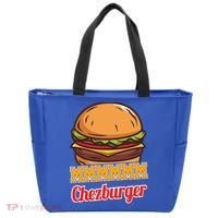 Mmmm Chezburger Funny Hamburger Outfit Hamburger Great Gift Tote Bag thumb 0