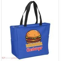 Mmmm Chezburger Funny Hamburger Outfit Hamburger Great Gift Tote Bag thumb 2