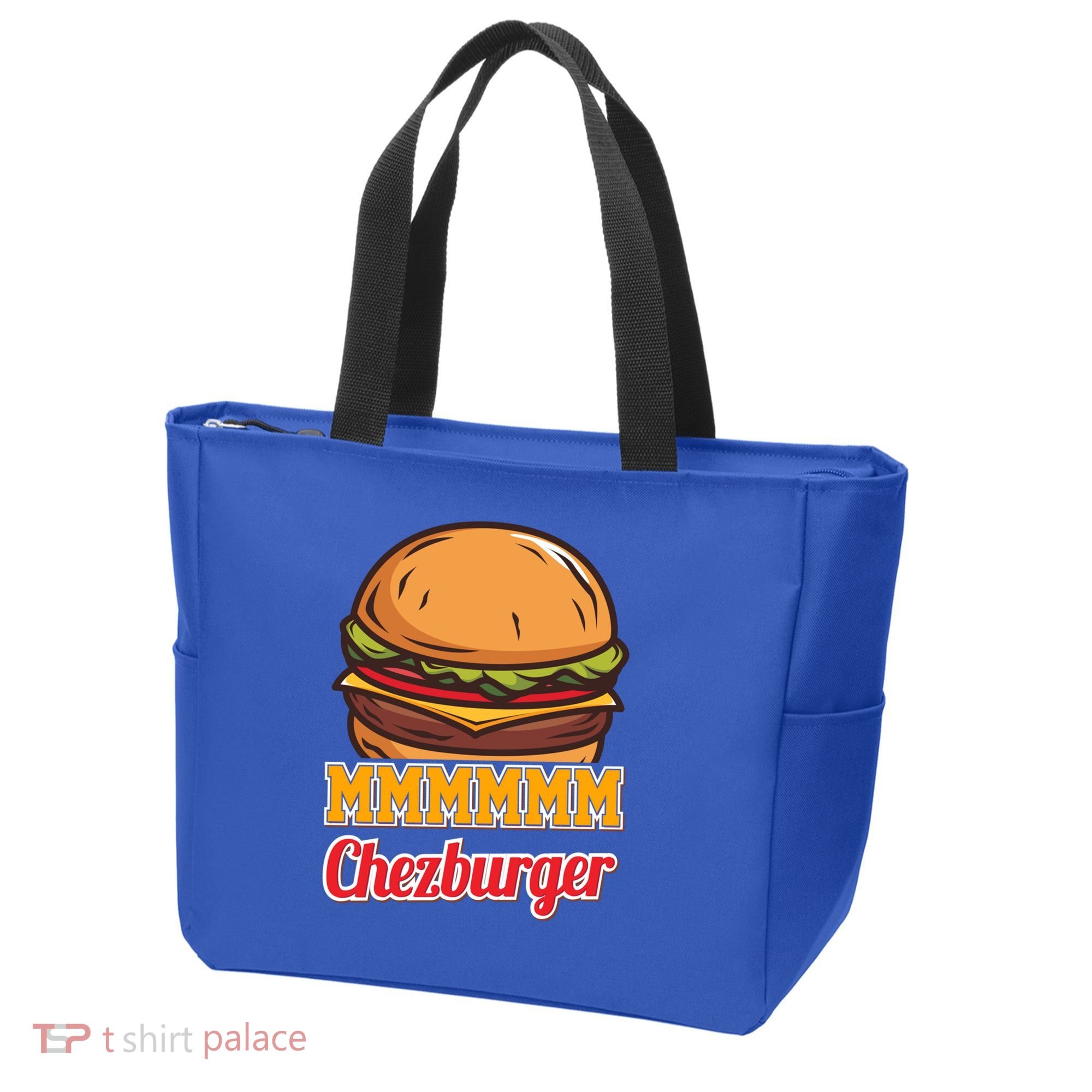 Mmmm Chezburger Funny Hamburger Outfit Hamburger Great Gift Tote Bag
