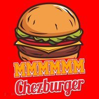 Mmmm Chezburger Funny Hamburger Outfit Hamburger Great Gift Santa Hat thumb 1