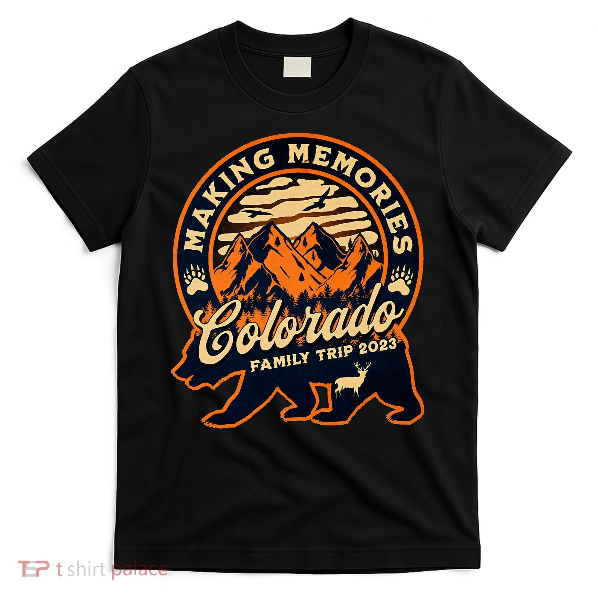Mountains Camping Family Trip Colorado Family Vacation T-Shirt
