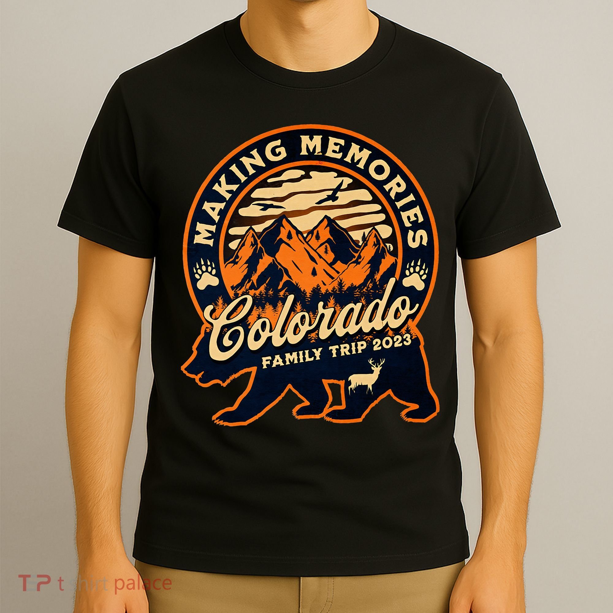Mountains Camping Family Trip Colorado Family Vacation T-Shirt