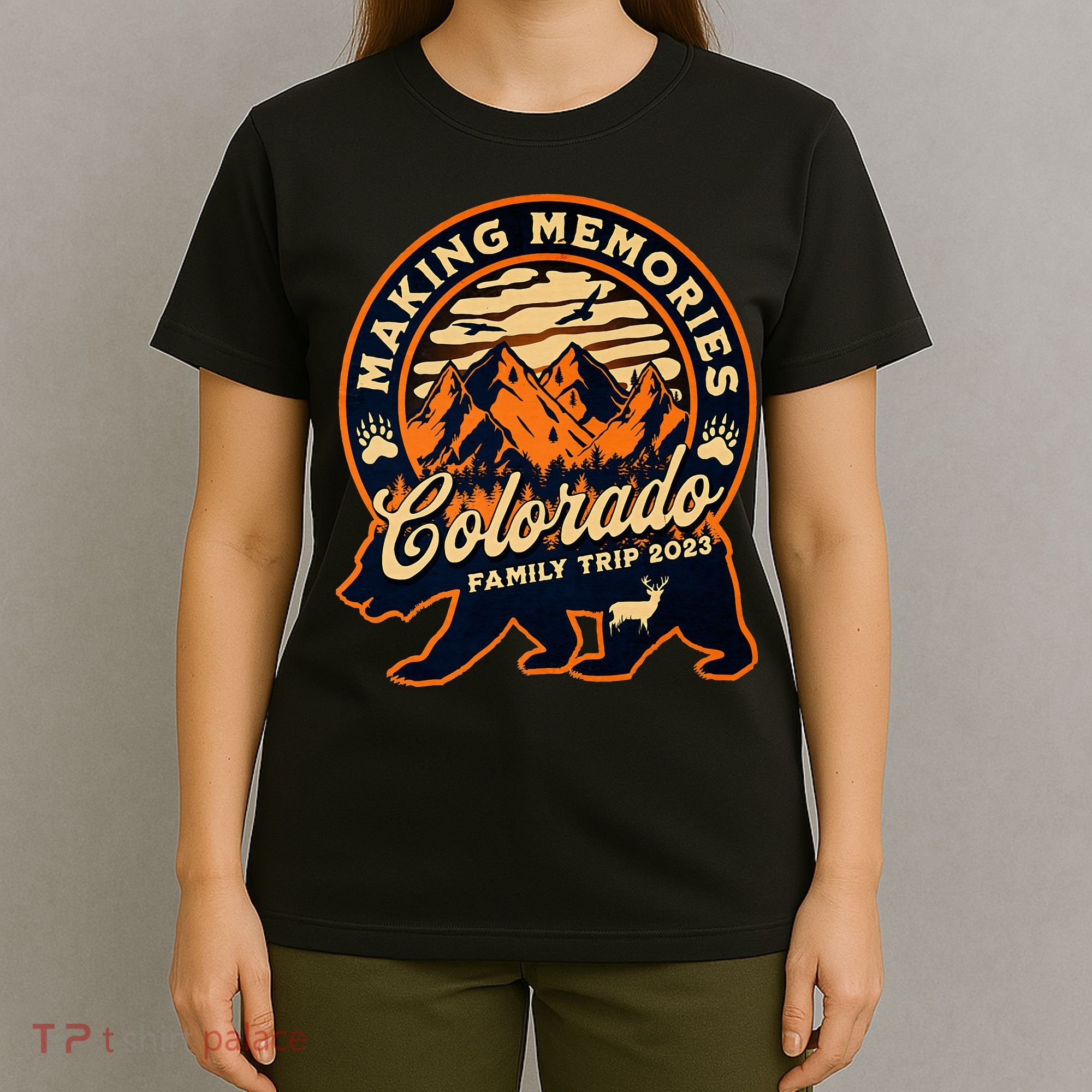 Mountains Camping Family Trip Colorado Family Vacation T-Shirt