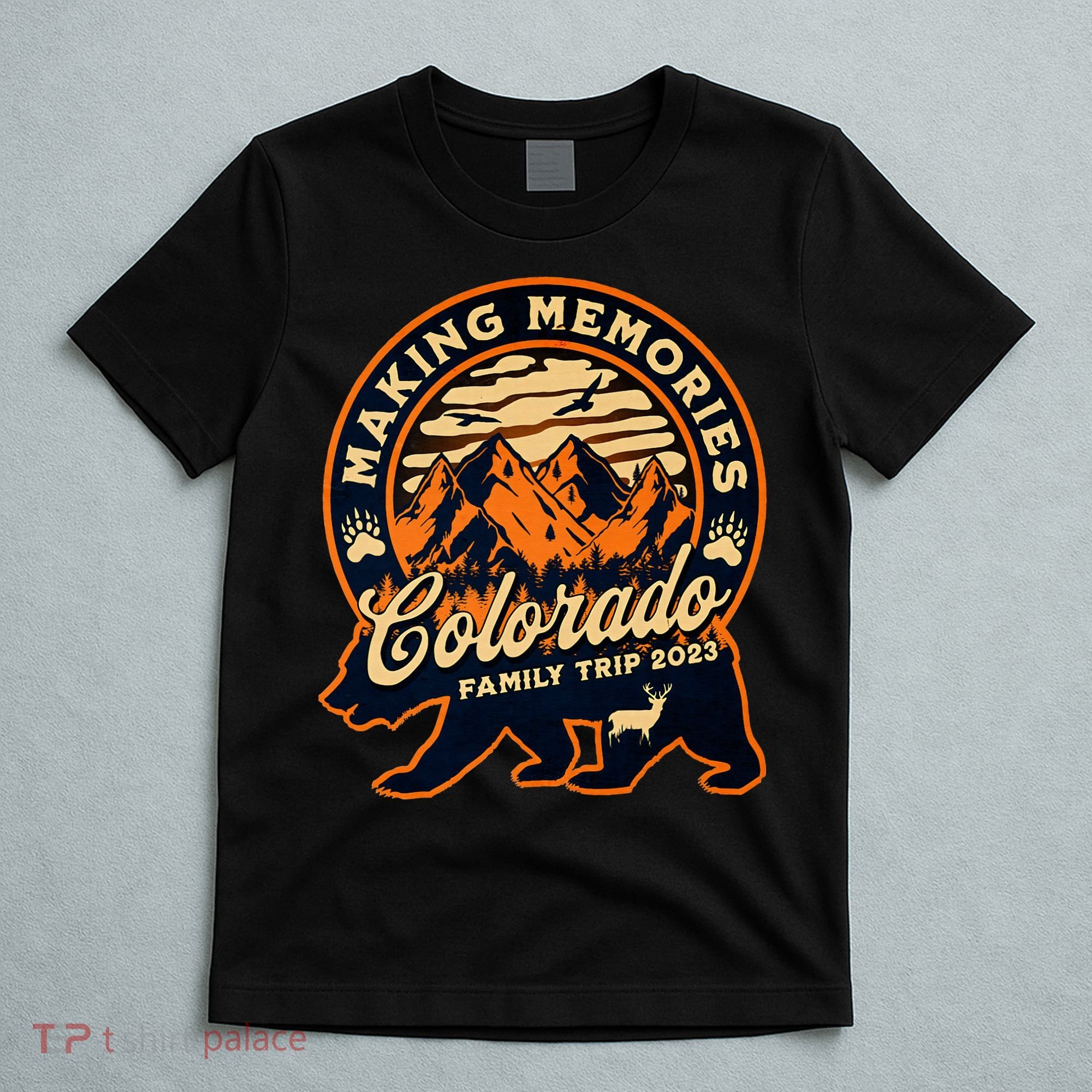 Mountains Camping Family Trip Colorado Family Vacation T-Shirt