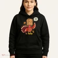 Meow Cat Funny Turkey Thanksgiving Holiday Hoodie thumb 5