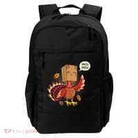Meow Cat Funny Turkey Thanksgiving Holiday Backpack thumb 0