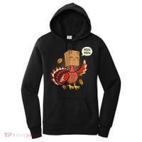 Meow Cat Funny Turkey Thanksgiving Holiday Women's Hoodie thumb 0