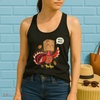 Meow Cat Funny Turkey Thanksgiving Holiday Women's Tank Top thumb 2
