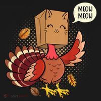Meow Cat Funny Turkey Thanksgiving Holiday Toddler Hoodie thumb 2