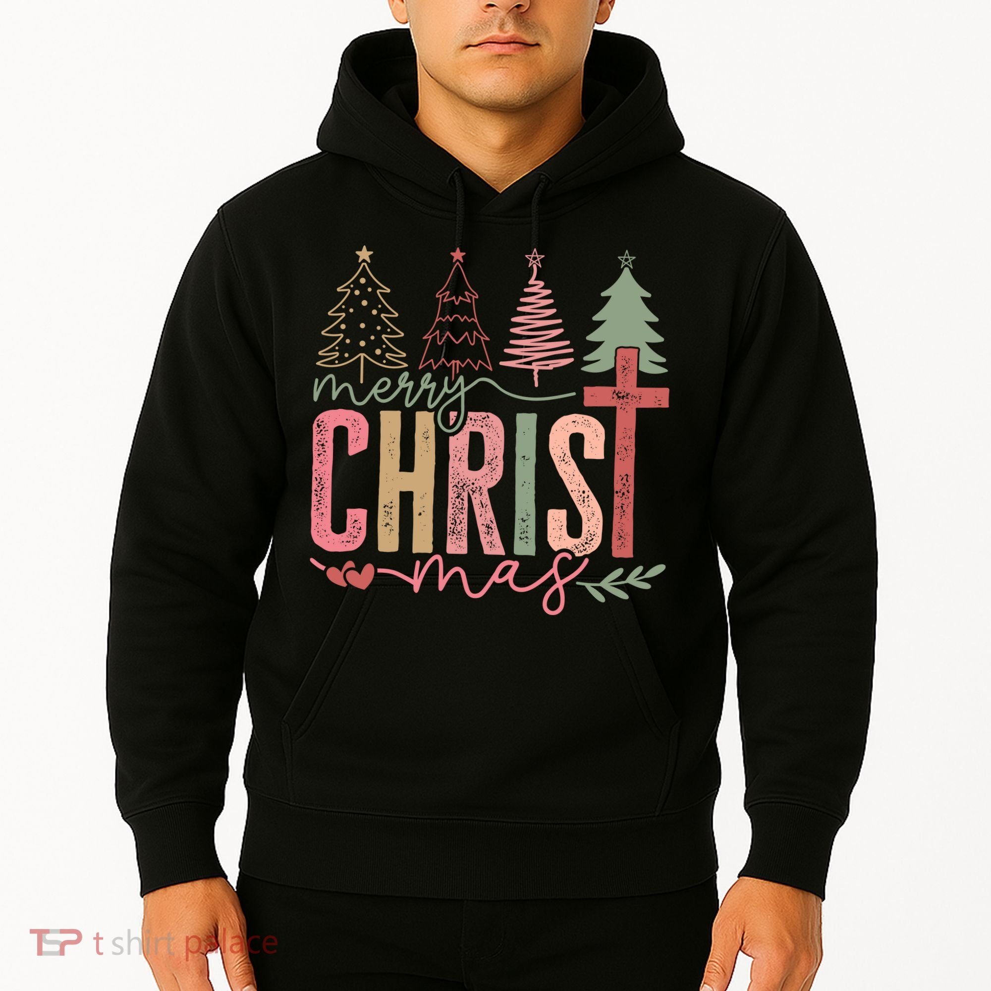 Merry Christmas Faith Christ Christian Hoodie