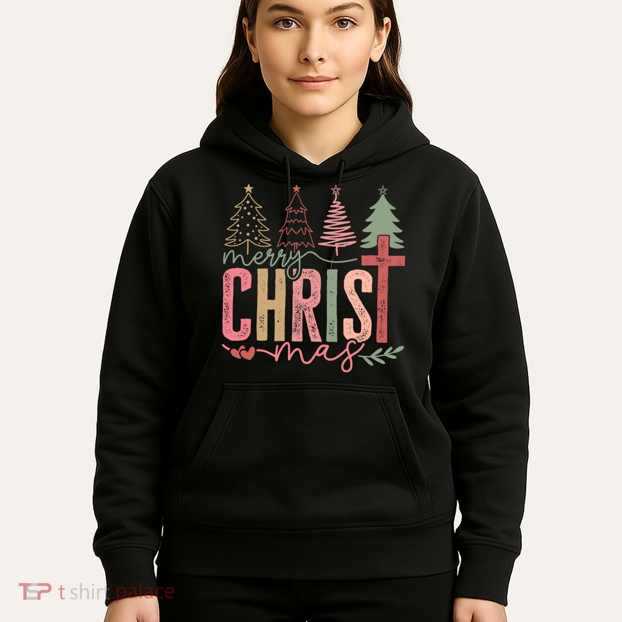 Merry Christmas Faith Christ Christian Hoodie
