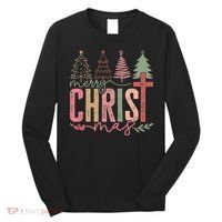 Merry Christmas Faith Christ Christian Long Sleeve Shirt thumb 0