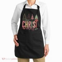 Merry Christmas Faith Christ Christian Apron thumb 2