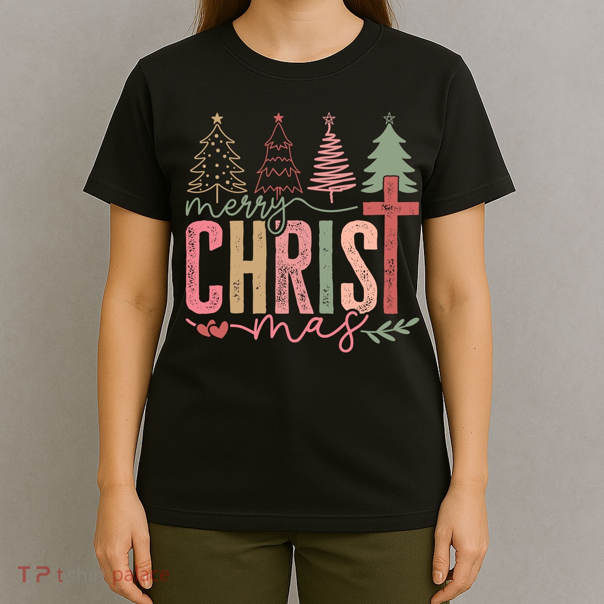 Merry Christmas Faith Christ Christian T-Shirt