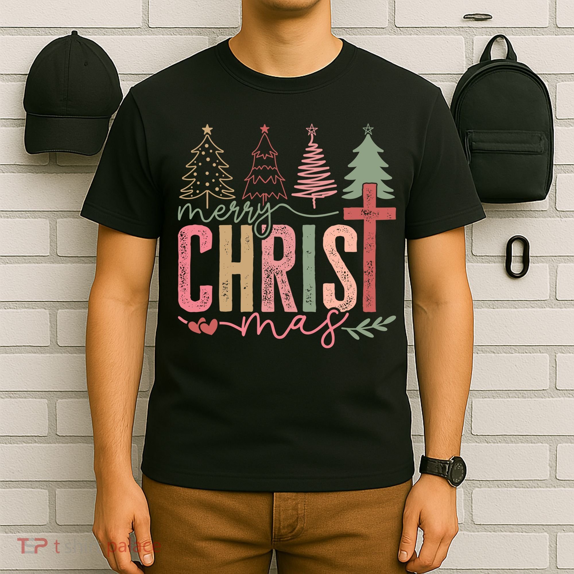 Merry Christmas Faith Christ Christian T-Shirt