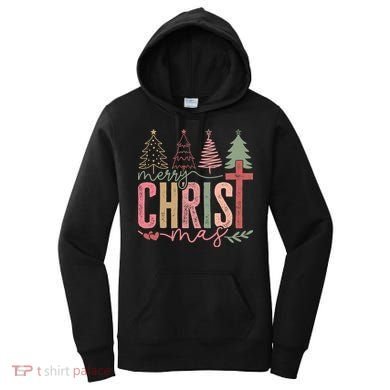Merry Christmas Faith Christ Christian Women's Hoodie