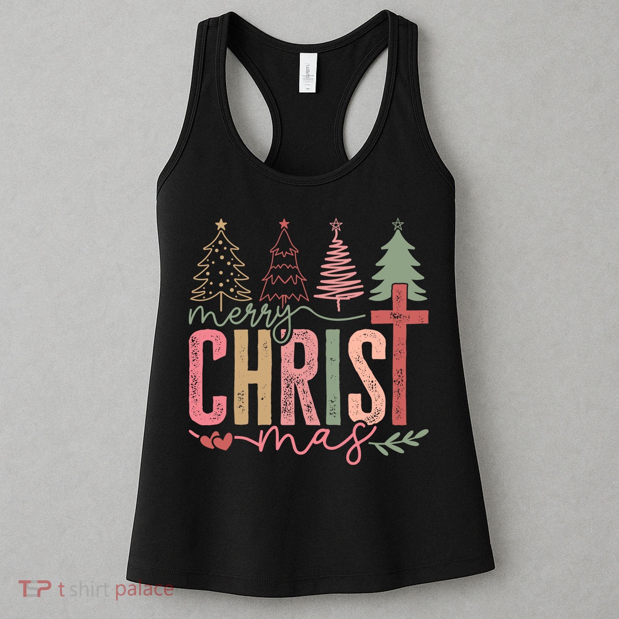 Merry Christmas Faith Christ Christian Women's Tank Top