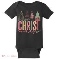 Merry Christmas Faith Christ Christian Baby Bodysuit thumb 0