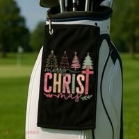 Merry Christmas Faith Christ Christian Golf Towel thumb 2