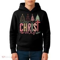 Merry Christmas Faith Christ Christian Kids Hoodie thumb 4