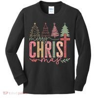 Merry Christmas Faith Christ Christian Kids Long Sleeve Shirt thumb 0