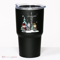 Merry Christmas Faith Hope Love Christmas Snowmen Gift Tumbler thumb 0