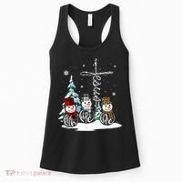 Merry Christmas Faith Hope Love Christmas Snowmen Gift Women's Tank Top thumb 0