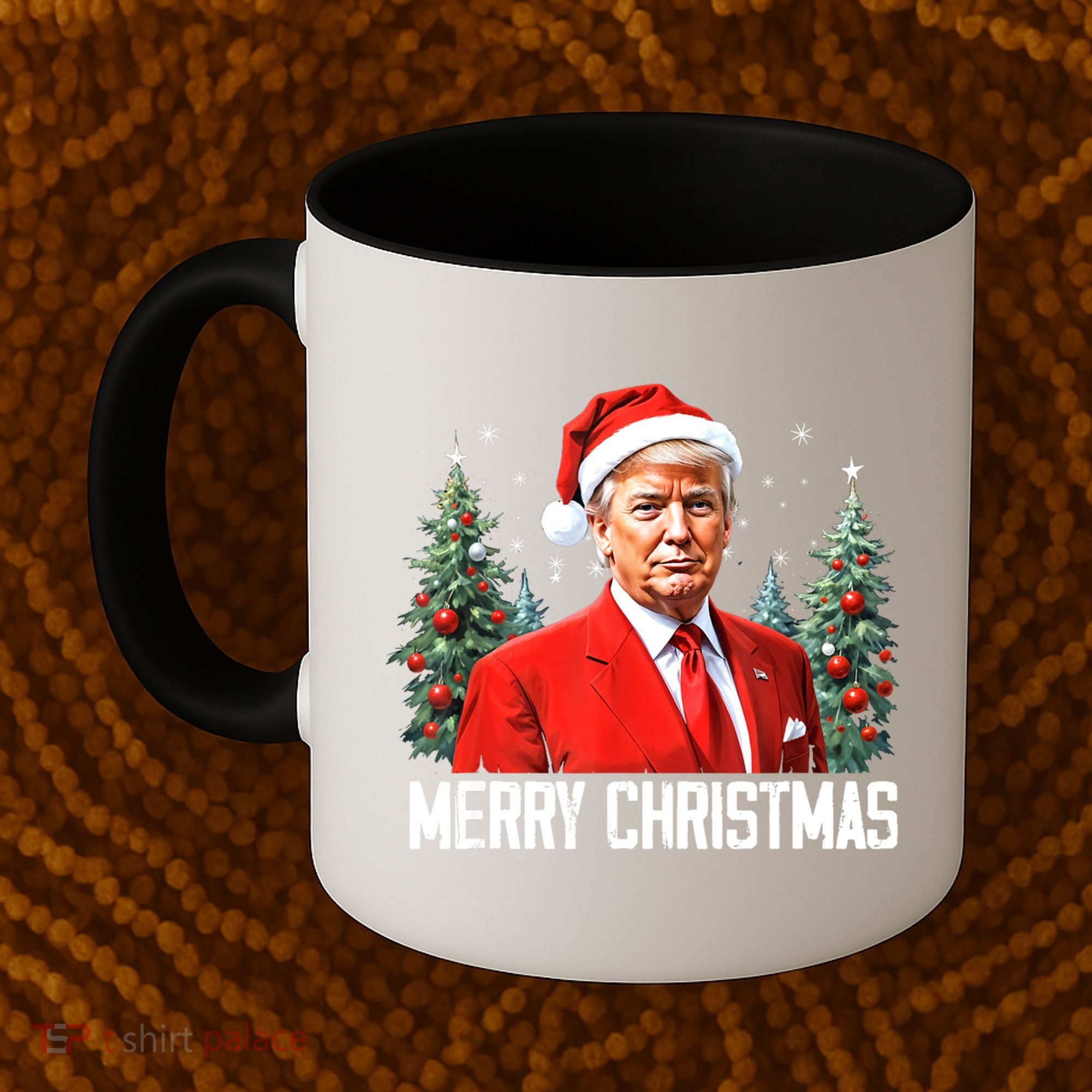 Merry Christmas Funny Santa Trump 2024 Xmas Gift Coffee Mug